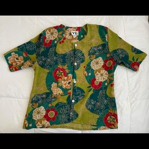 Beautiful YL by Yair Floral Button-down Top